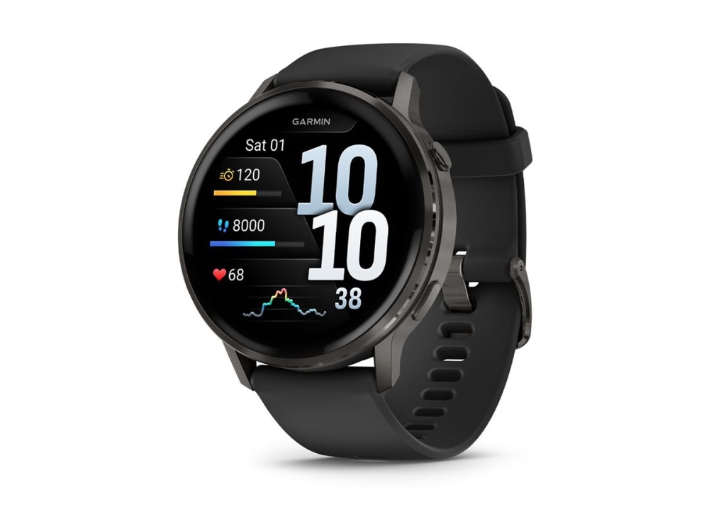 Garmin Venu 4 45 mm smartwatch, grå/svart, bild 4