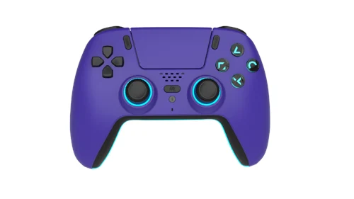 Freaks And Geeks - Wireless Bluetooth Controller for PS5- LED - Purple, bild 3