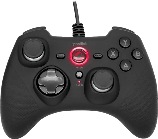 RAIT Gamepad - för PC/PS3/Switch/OLED, gummisvart, bild 4