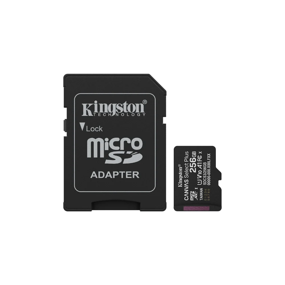 Kingston microSD 256GB Canvas Select Plus Gen 3