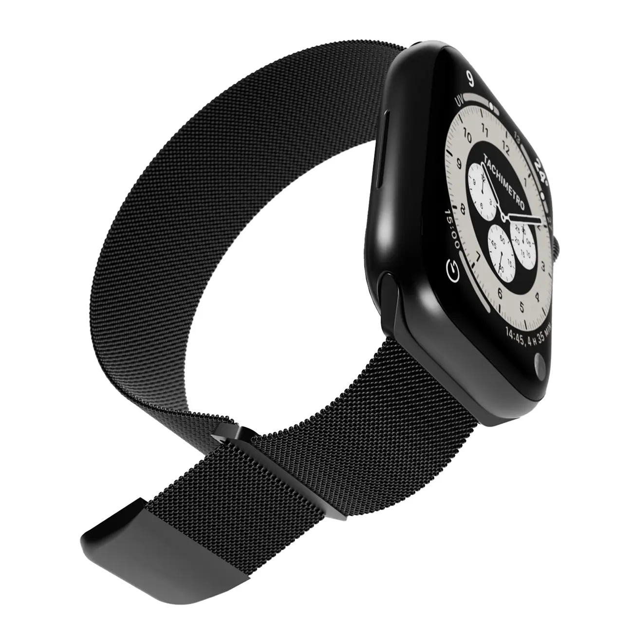 Puro Apple Watch 42-49mm Milanese armband (svart), bild 4