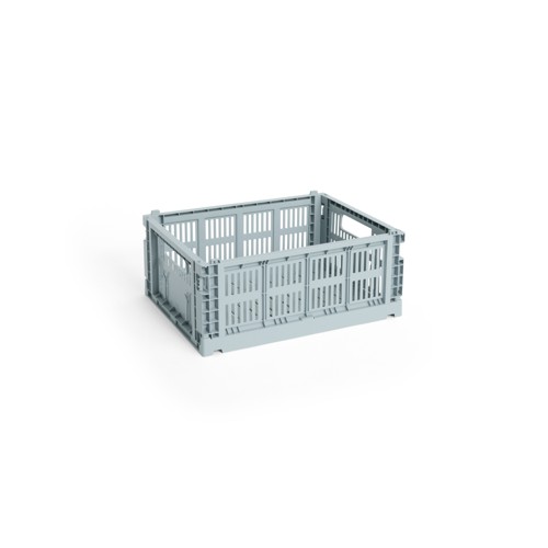 HAY - Colour Crate M Förvaringslåda (Dammig Blå)