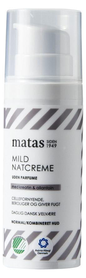 Matas Striber Mild Night Creme Normal/Combination Skin Fragrance Free 50 ml