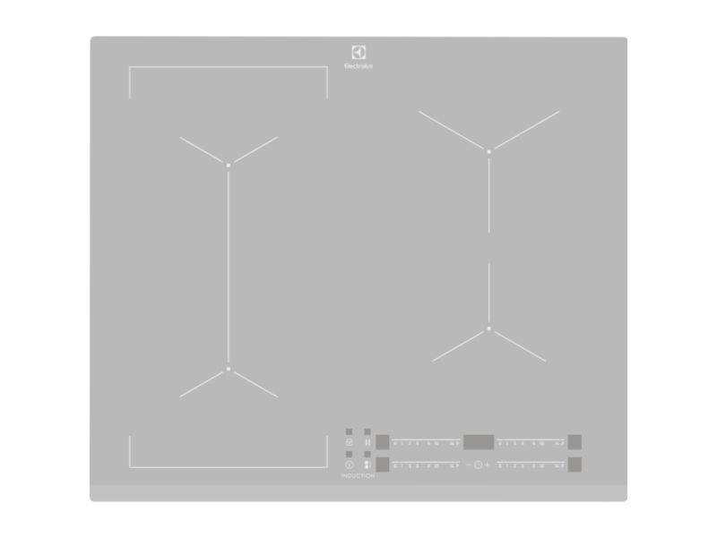 Electrolux EIV63440BS induktionshäll 4 zoner, inbyggd, silver