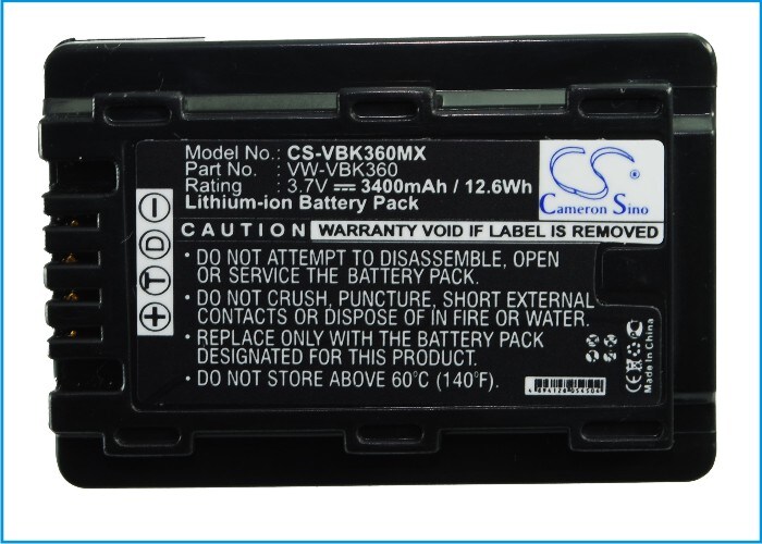 Batteri till Kamera för Panasonic SDR-H85, SDR-T55, SDR-T50 m.fl., bild 3