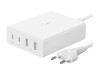 Belkin 108W GaN 4-Port Universal laddare (vit)