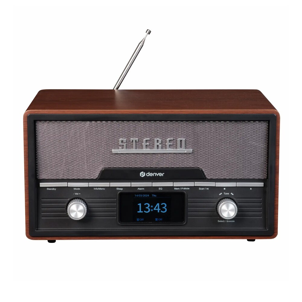 DENVER MDA-525DW - Ljudsystem - 2 x 50 Watt - mörkt trä, bild 2