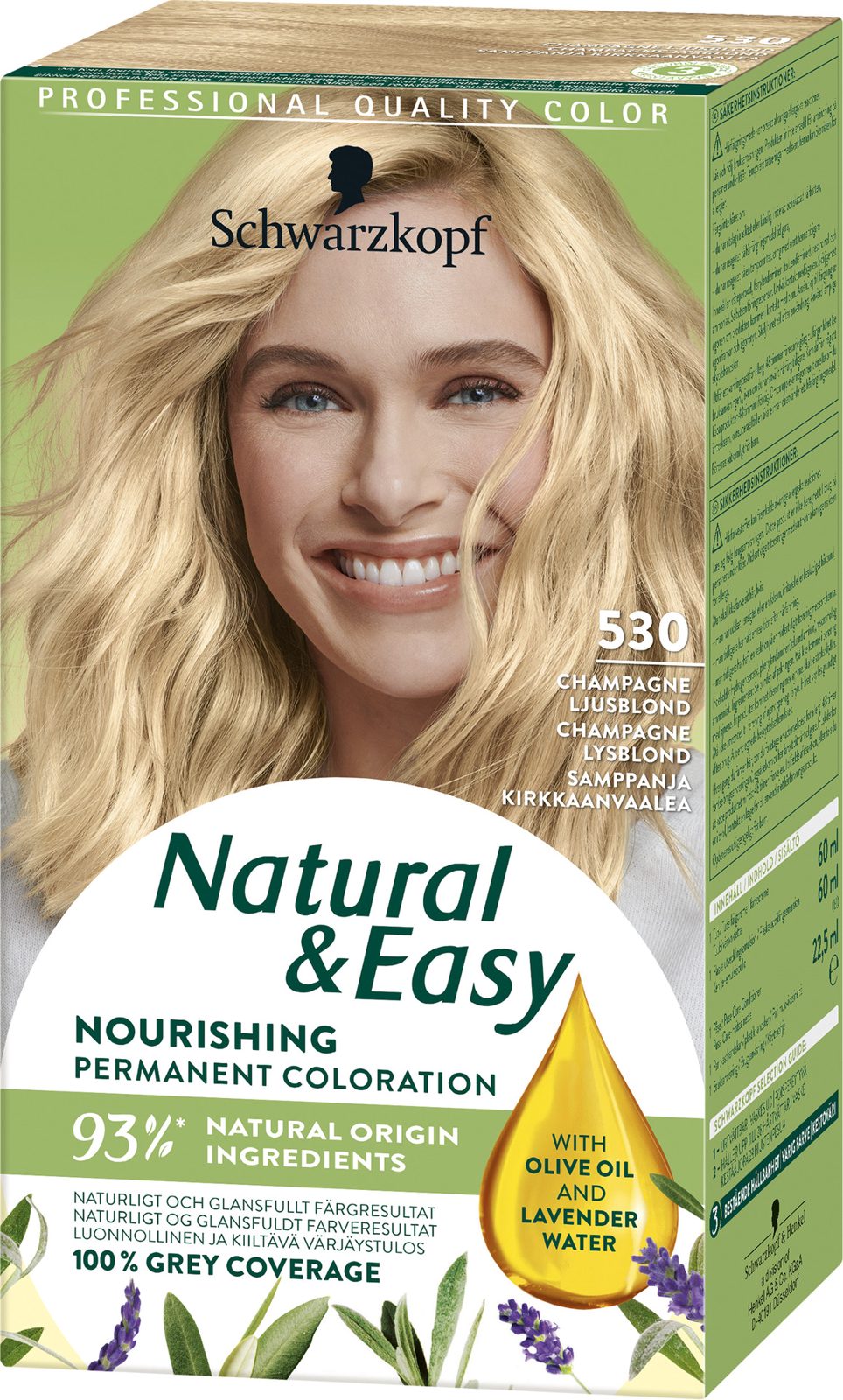 Schwarzkopf Natural & Easy Hair Color 530 Champagne Ljusblond