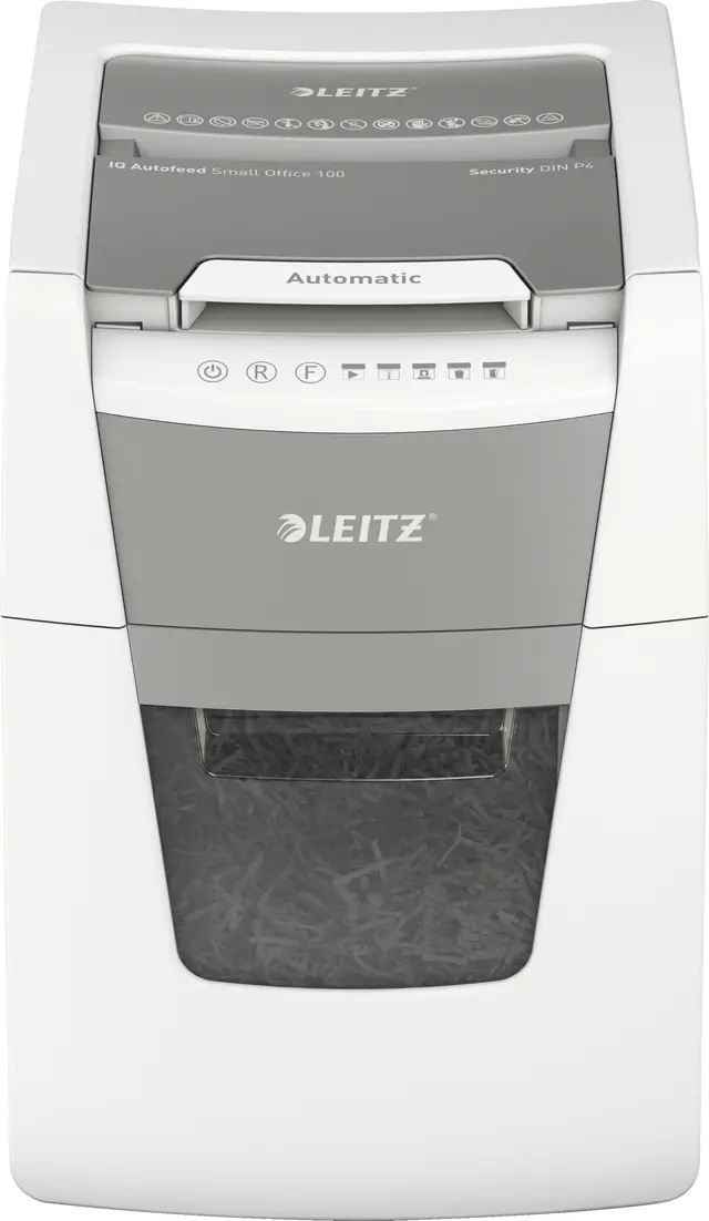 Leitz dokumentforstörare IQ Autofeed Small Office 100, korsskärning P4