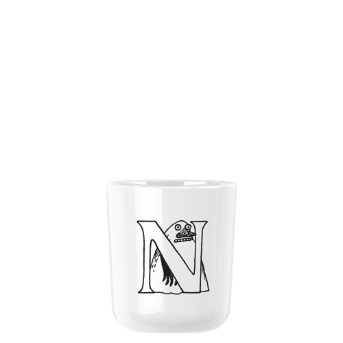 RIG-TIG - Moomin ABC mugg - Moomin white - 0.2 l