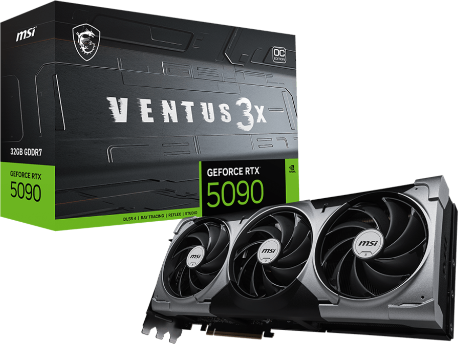 MSI GeForce RTX 5080 Ventus 3X OC Plus 16 GB GDDR7, HDMI/3xDP, bild 3