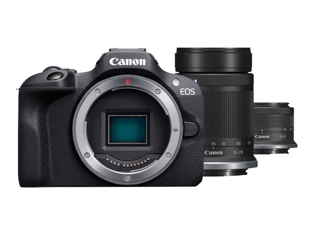 EOS R100 + 18-45mm f/4,5-6,3 IS STM + RF-S 55-210mm f/5-7,1 IS STM