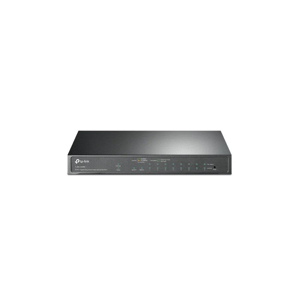 TP-Link TL-SG1210MPE 10-Port Gigabit Easy Smart Switch med 8-Port PoE+