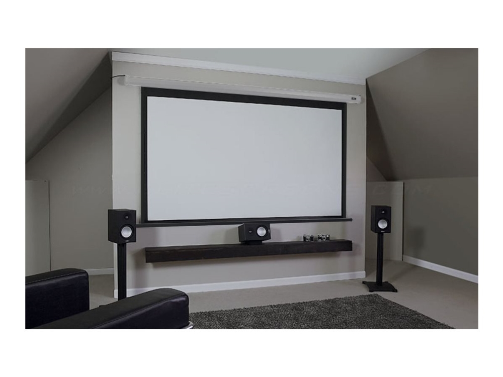 Elite Spectrum Series Electric100V - Projektorduk - takmontering, väggmontering - motoriserad - 100 (254 cm) - 4:3 - Matte White - vit