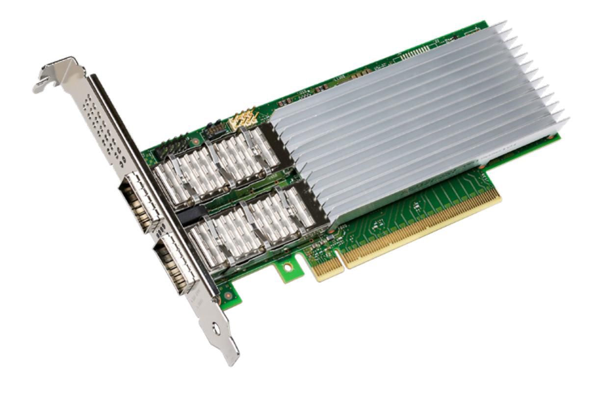 Intel Ethernet Network Adapter E810-CQDA2, 2x10GbE QSFP28, PCIe 4.0 x16, Low Profile, bild 3