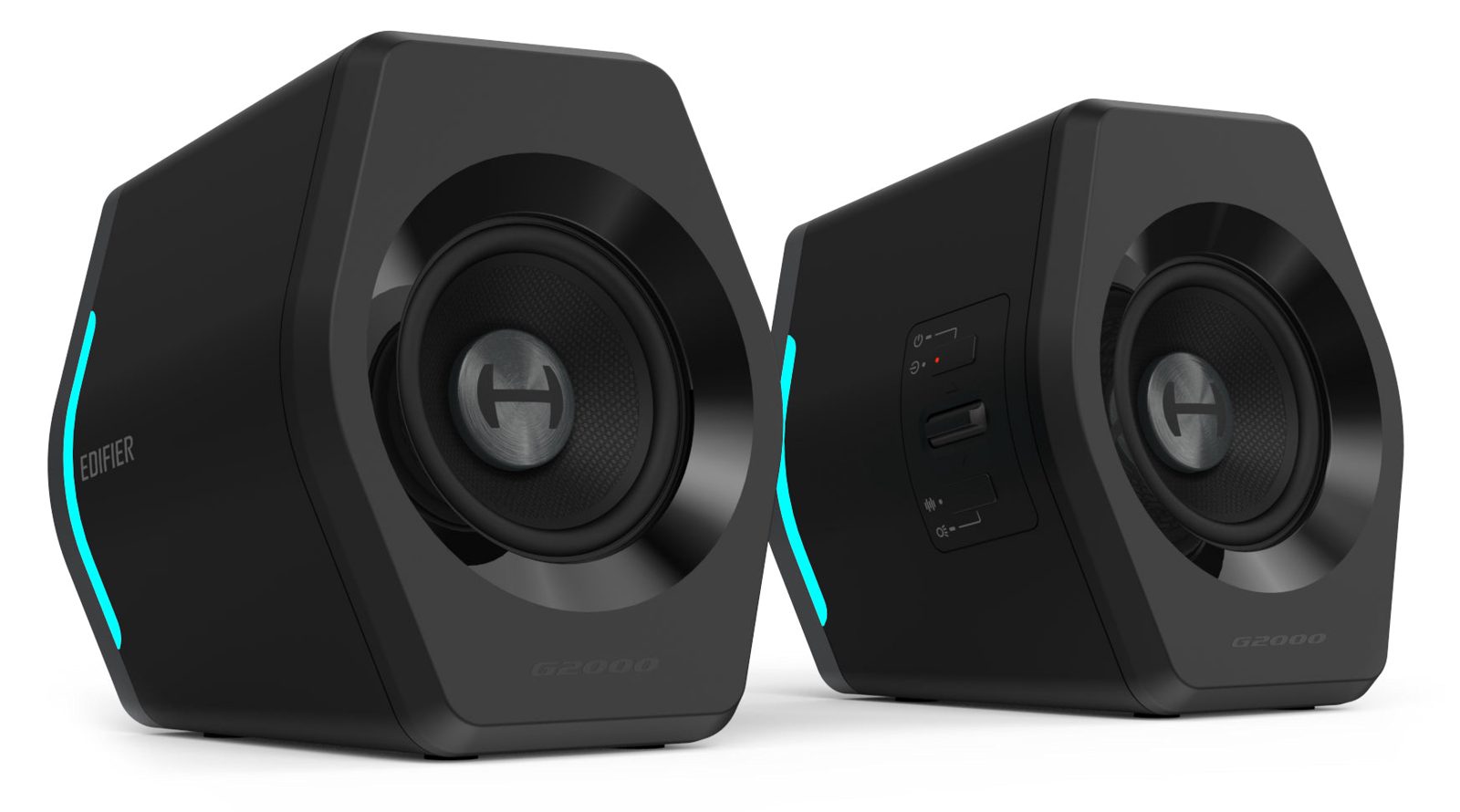 Edifier G2000 Gaming Speakers, Bluetooth/USB/3,5mm, RGB - Svart, bild 2