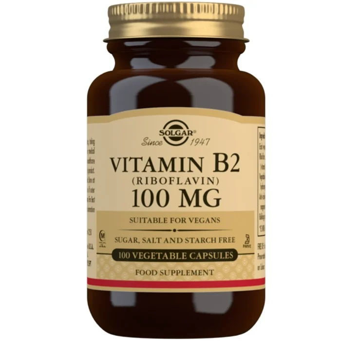 Solgar Vitamin B2 100mg, 100 kaps