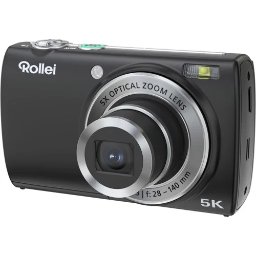 Rollei Powerflex Compact, 64 MP, 9248 x 6936 pixlar, 5x, 5K Ultra HD, pekskärm, svart