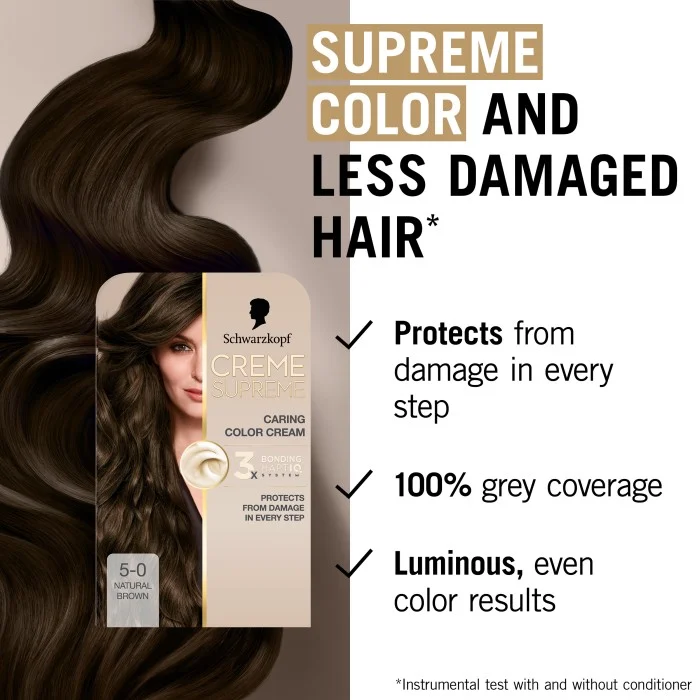 Schwarzkopf Creme Supreme 5-0 Natural Brown 1 pcs, bild 2
