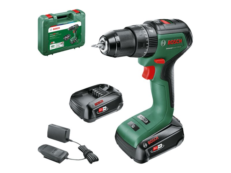 Bosch UniversalImpact 18V-60 slagborrskruvdragare 18 V 60 Nm, 2 Ah-batteri