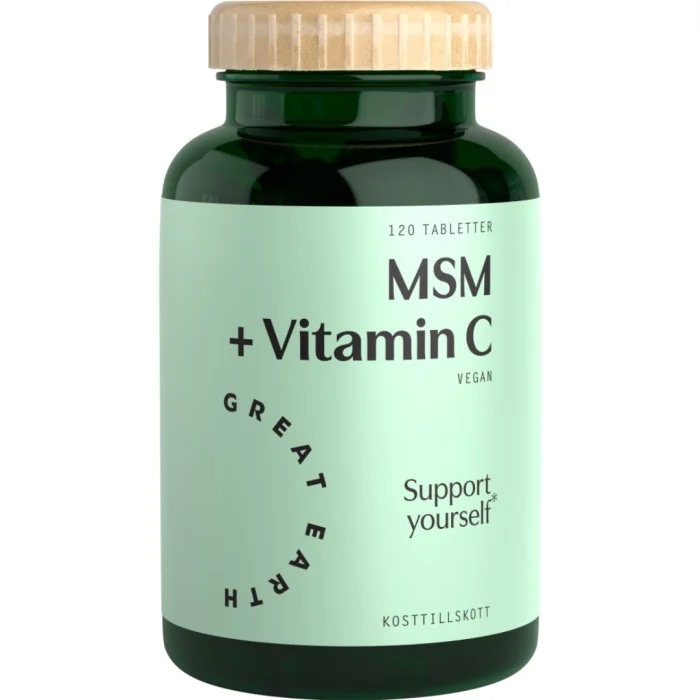 Great Earth MSM 1000 mg + Vitamin C 120 tab