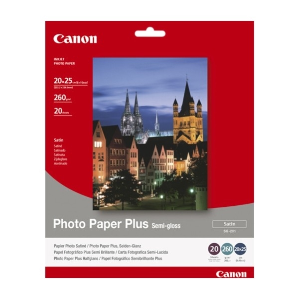 Canon Sg-201 - 20X25CM Photo Paper Plus, 20 Sheets fotopapper