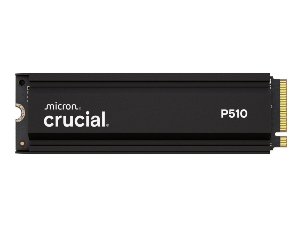 2 TB Crucial P510 SSD, M.2 2280 NVMe PCIe 5.0, med kylfläns