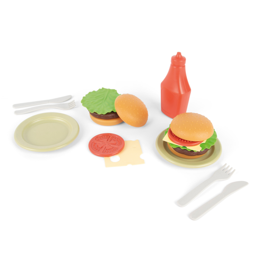 Dantoy BIO plast hamburger-set 19 delar