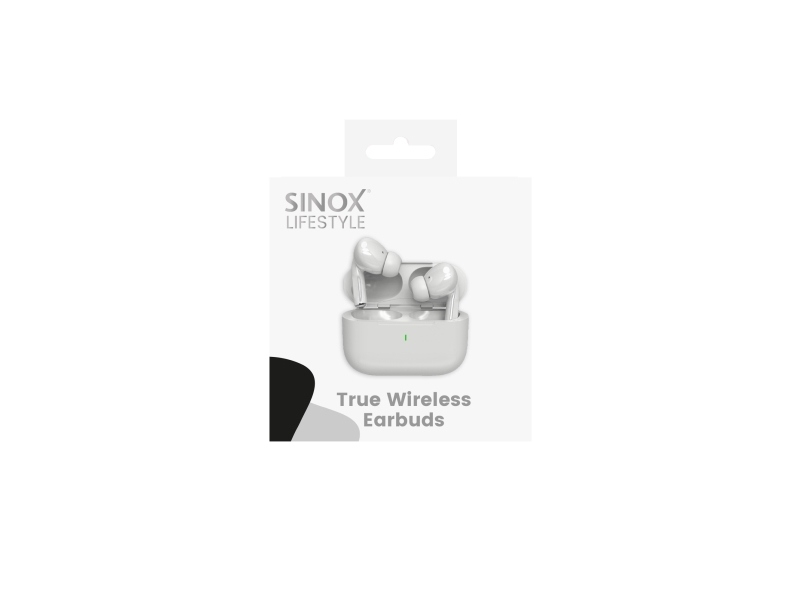 Sinox Lifestyle True Wireless Stereo-hörlurar vit