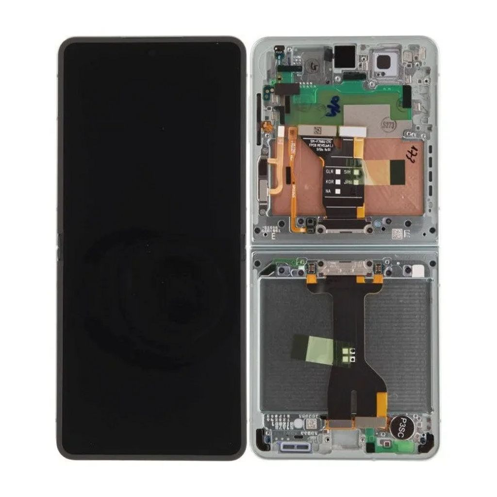 Samsung Galaxy Z Flip7 (SM-F766B) - Glas och displaybyte (Main / Inre display) - Mint (Grön)