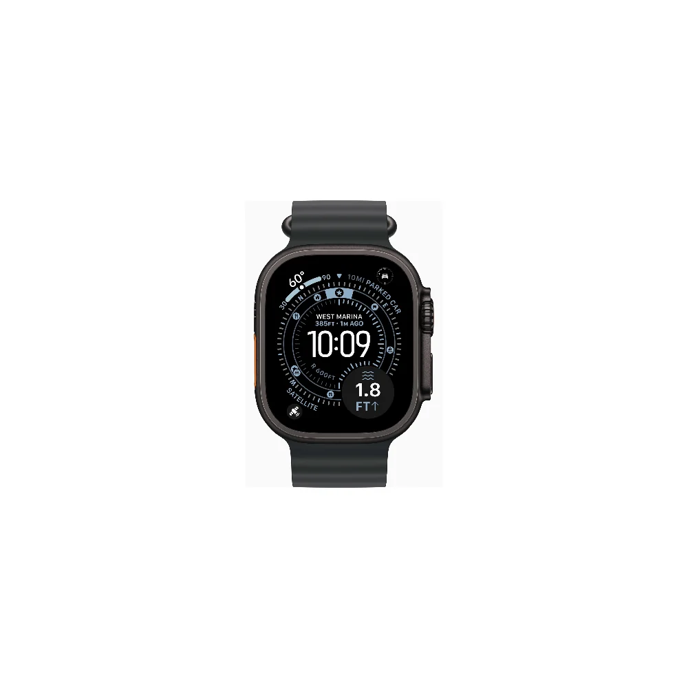 Apple Watch Ultra 3 GPS + Cell 49 mm svart titan, svart havsband