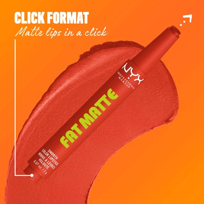 NYX PROFESSIONAL MAKEUP Fat Matte Slick Click Lip Balm 05 Comfy Caramel, bild 2