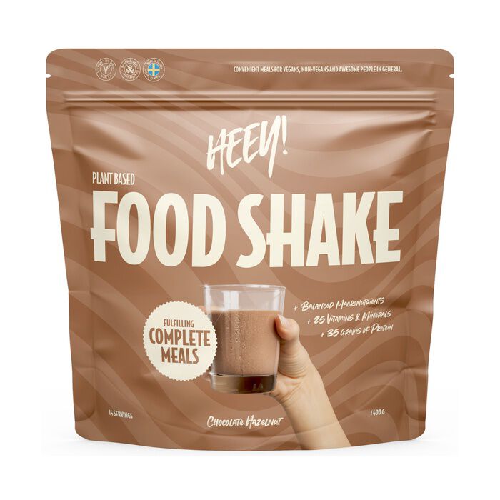 Heey! Vegan Food Shake Chocolate Hazelnut 1400 g, bild 2