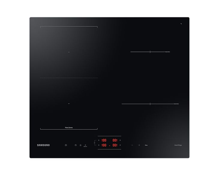 Samsung NZ8500BM, Svart, Inbyggd, Induktionshäll med zon, Glass-keramisk, 4 zone(s), 4 zone(s)