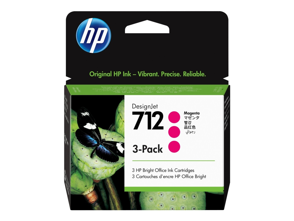 HP bläck 712 3-pack Magenta