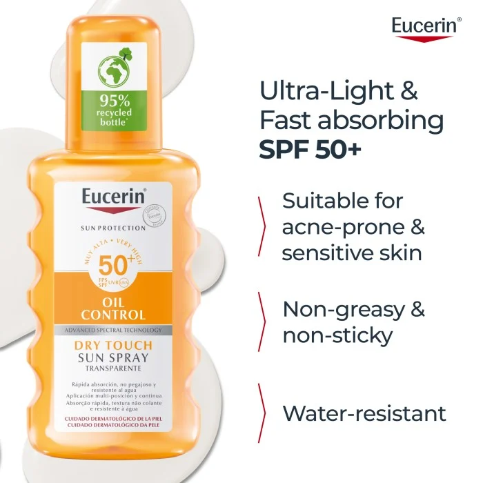 Eucerin Sun Spray Transparent SPF50+ 200 ml, bild 2