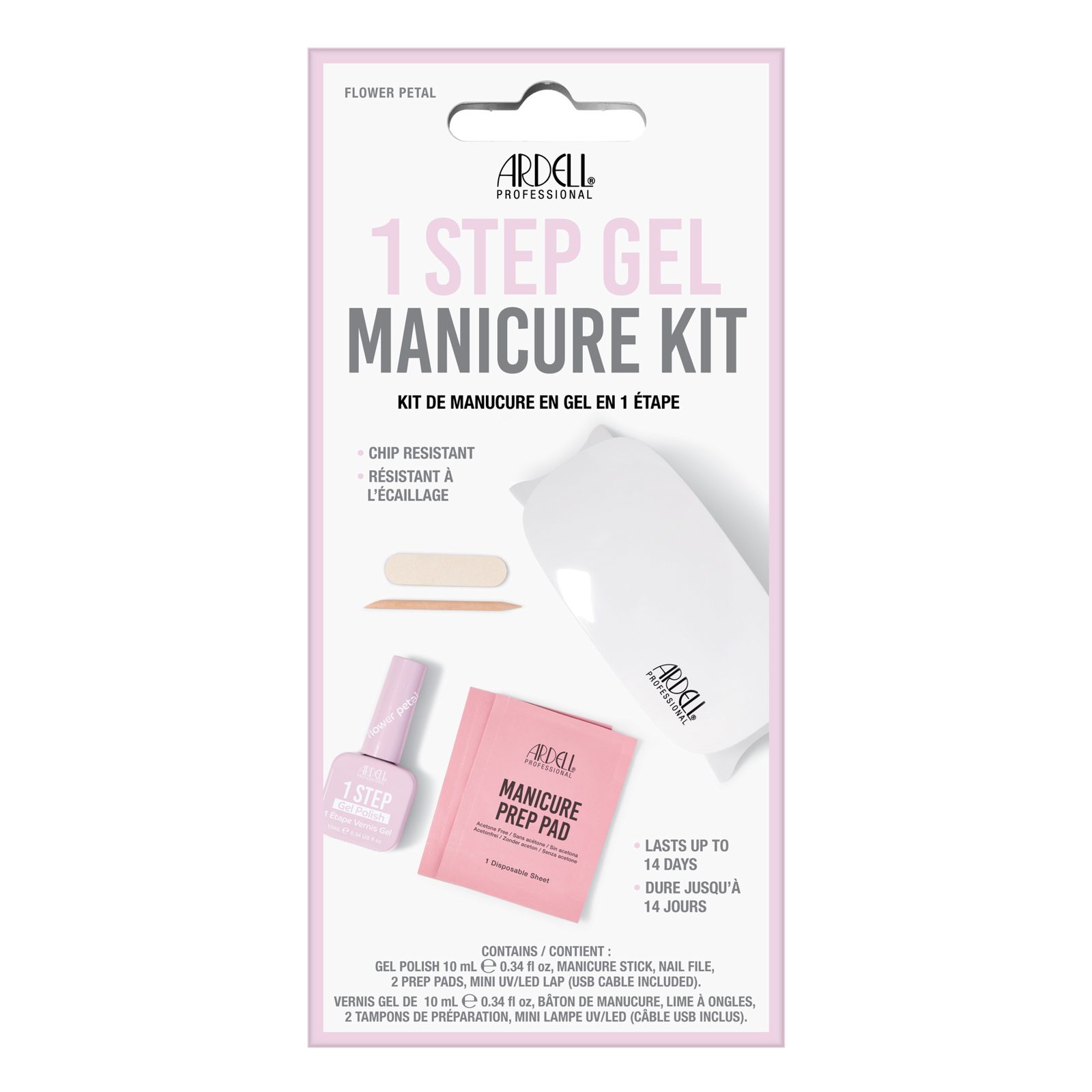 Ardell 1 Step Gel Polish Manicure Kit Flower Petal Flower Petal