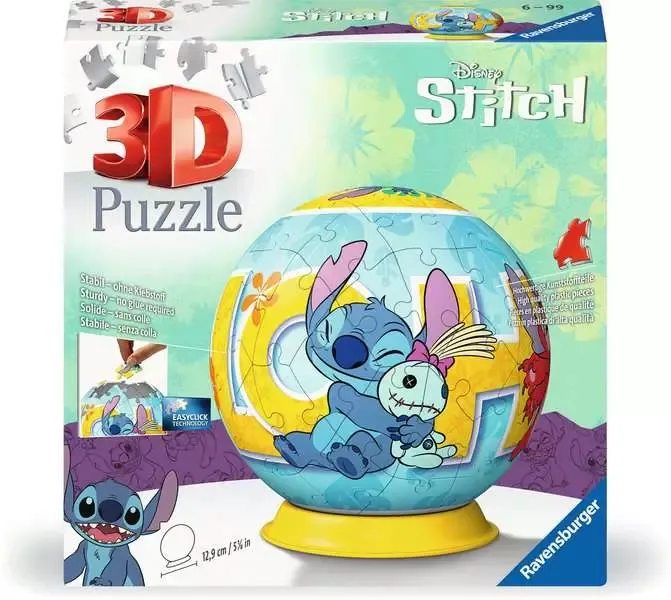 Ravensburger 3D Pussel: Disney Stitch 72 Bitar, bild 4