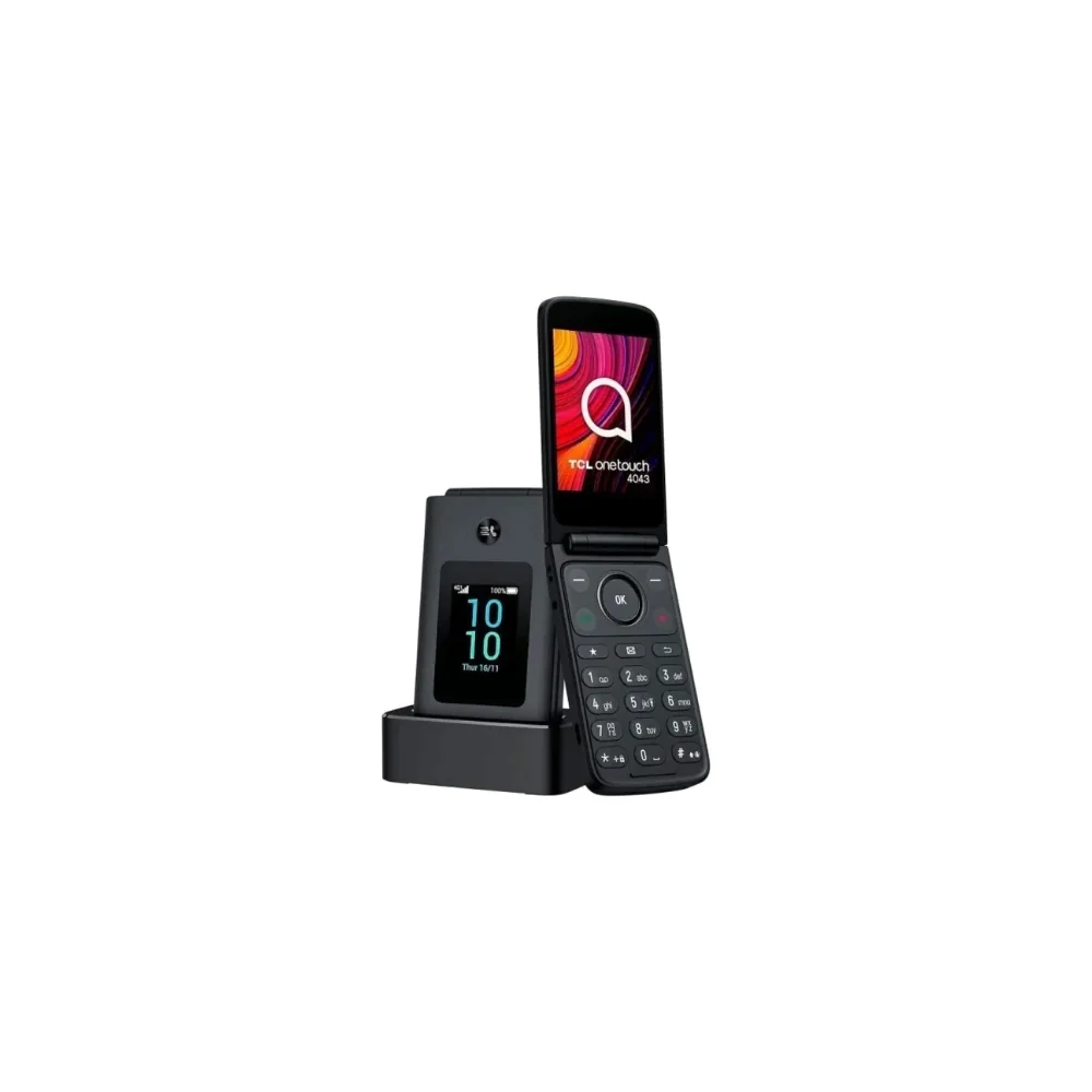 TCL One Touch 4043 Eco Design mobiltelefon, Dark Night Grey