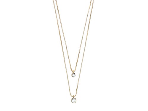 PILGRIM - Lucia 2-in-1 Crystal Necklace - Gold - 40 cm + 9 cm, bild 2