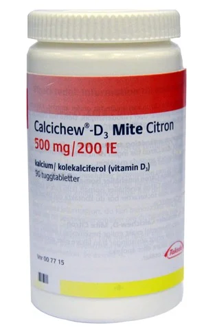 Calcichew-D3 Mite Citron, tuggtablett 500 mg/200 IE 90 st