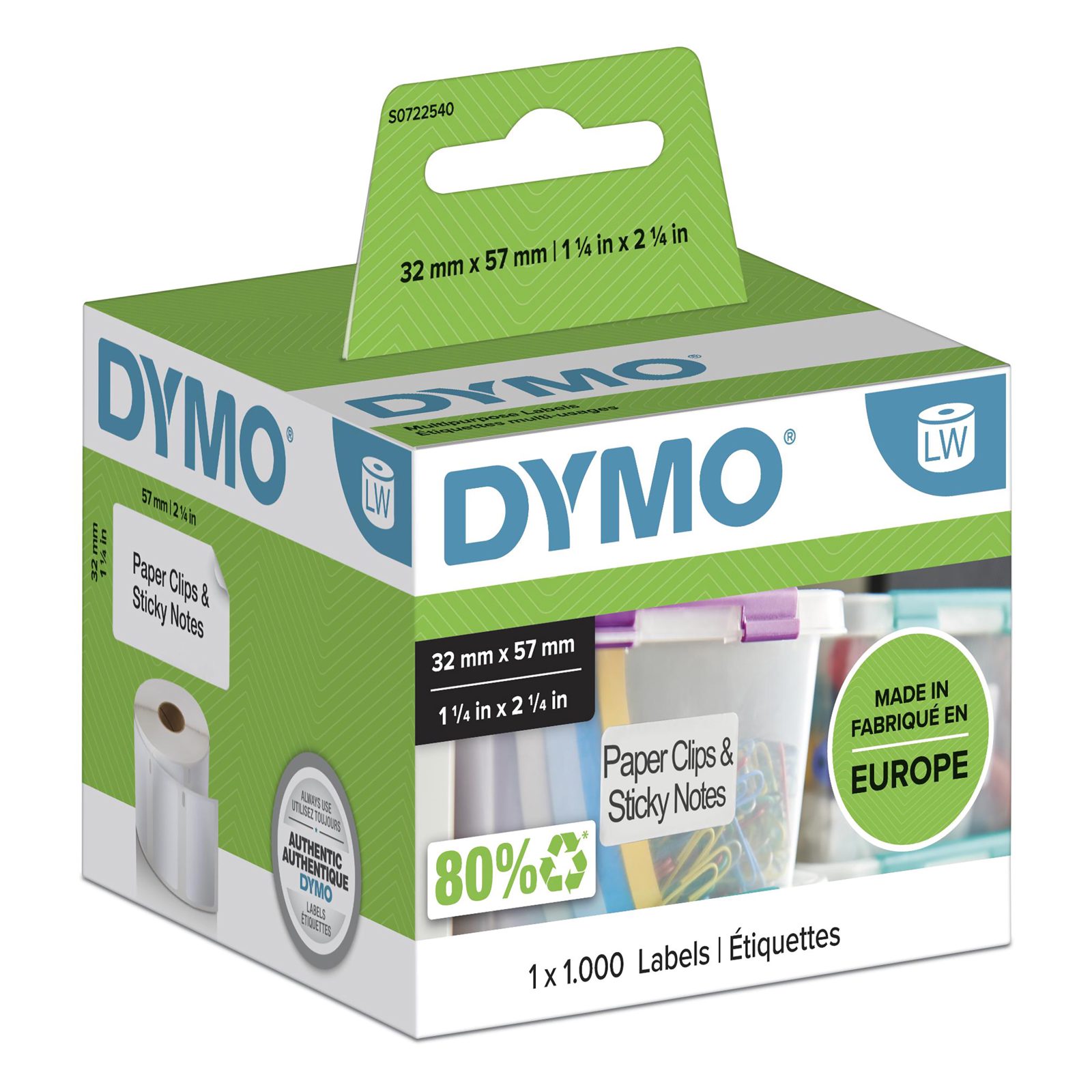 Dymo LW - Universaletiketter - 32 X 57 mm - s0722540, bild 3