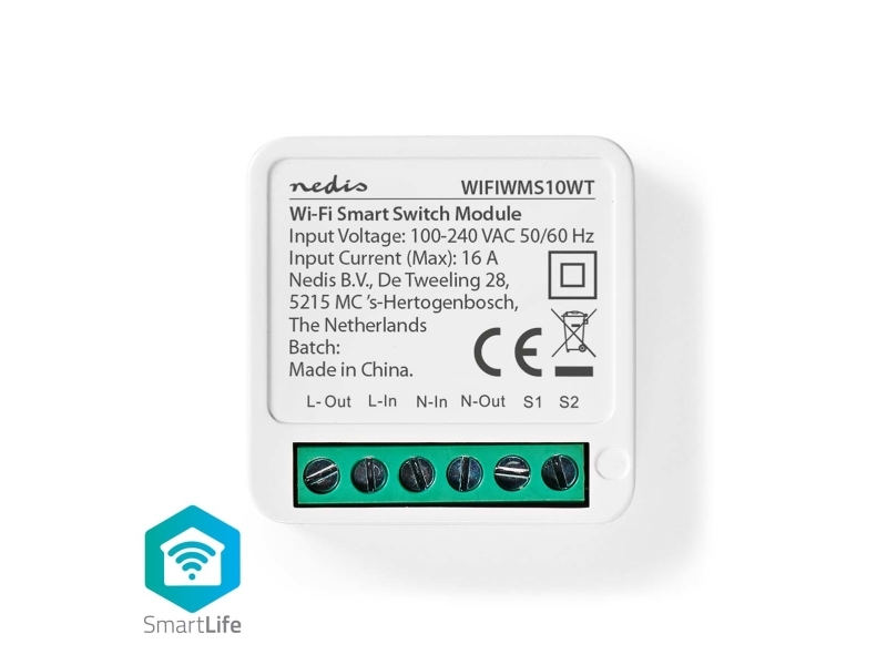 Nedis SmartLife WiFi Strömbrytare, 3680W