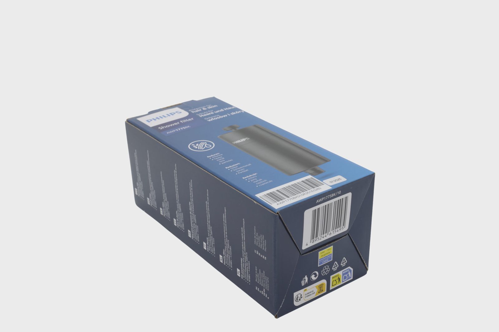 Philips AWP1775BK/10 inline-duschfilter, svart, bild 3