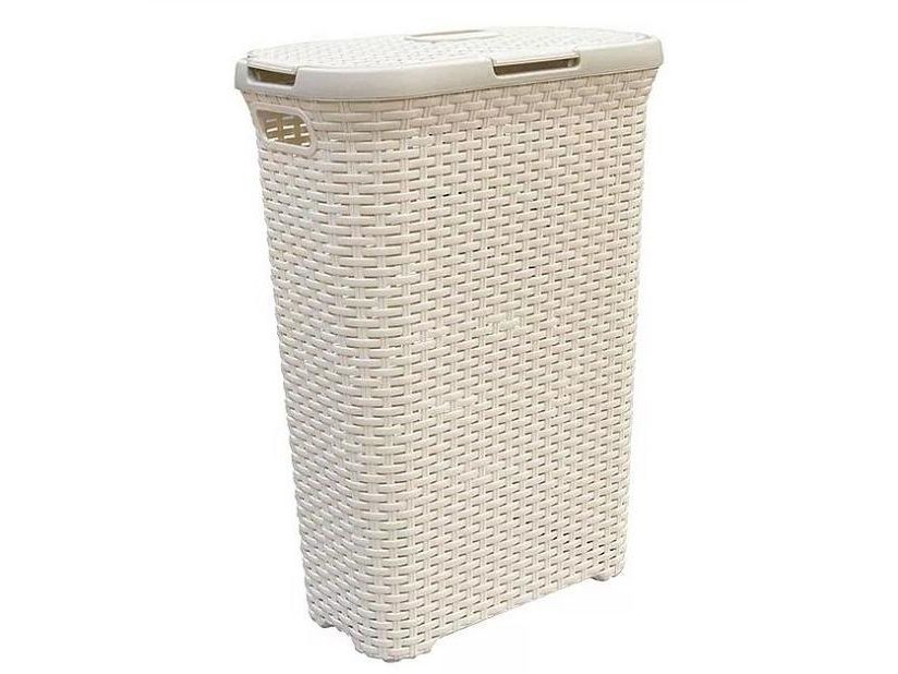 Curver Natural Style tvättkorg 40 L, krämfärgad, bild 2