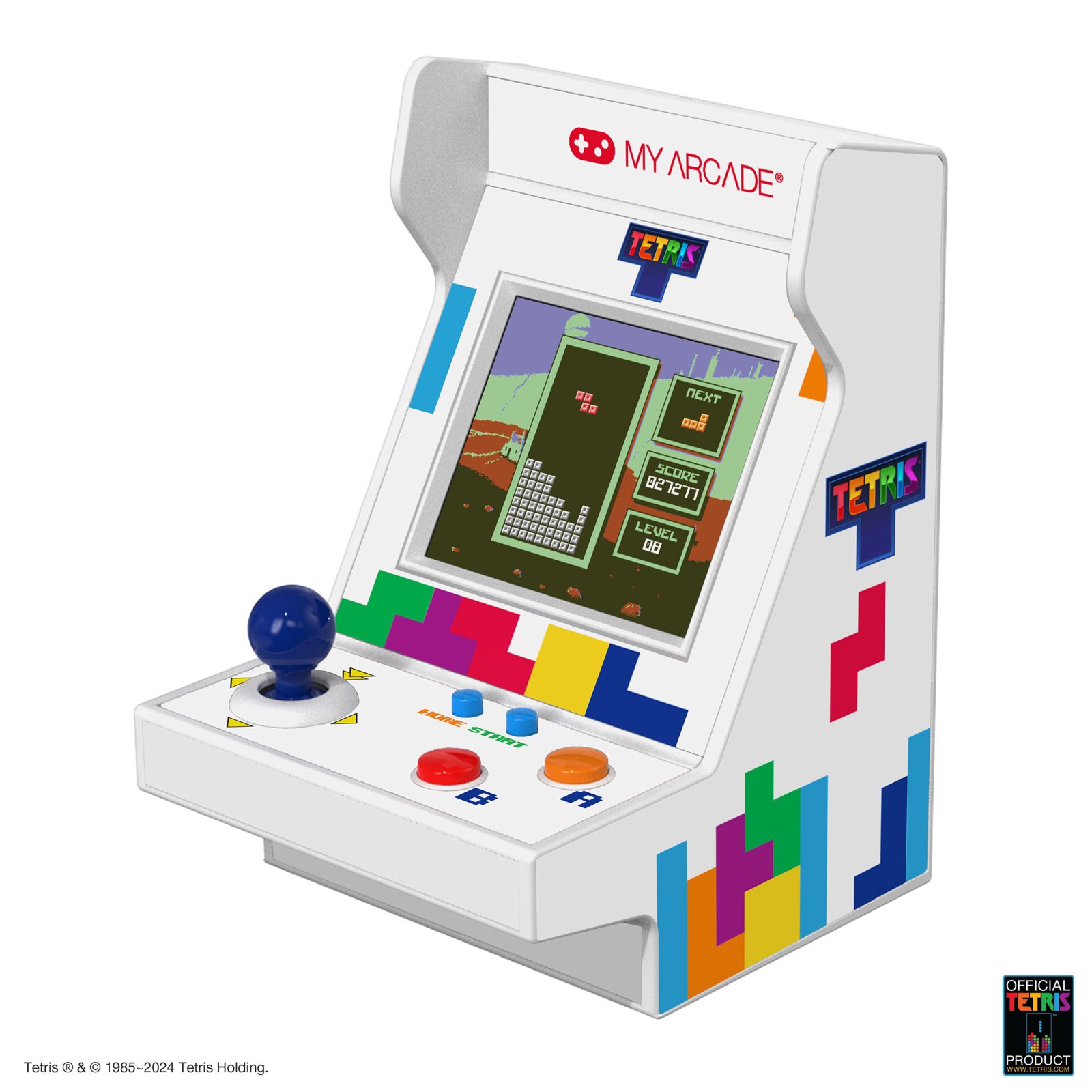 My Arcade TETRIS Pico Player med 100 bonusspel - Vit/Blå