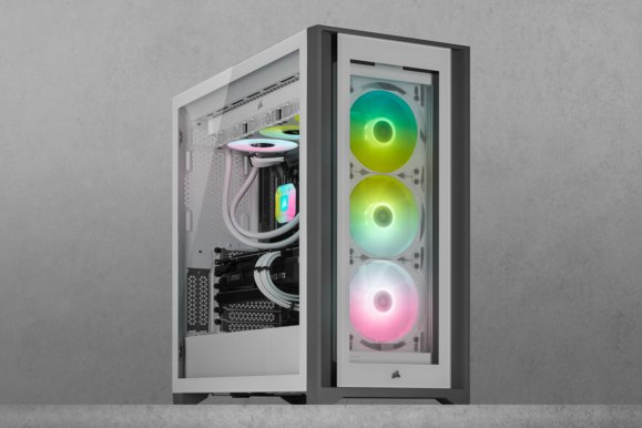 Corsair iCUE 5000X, ATX, TG, RGB - Vit, bild 3