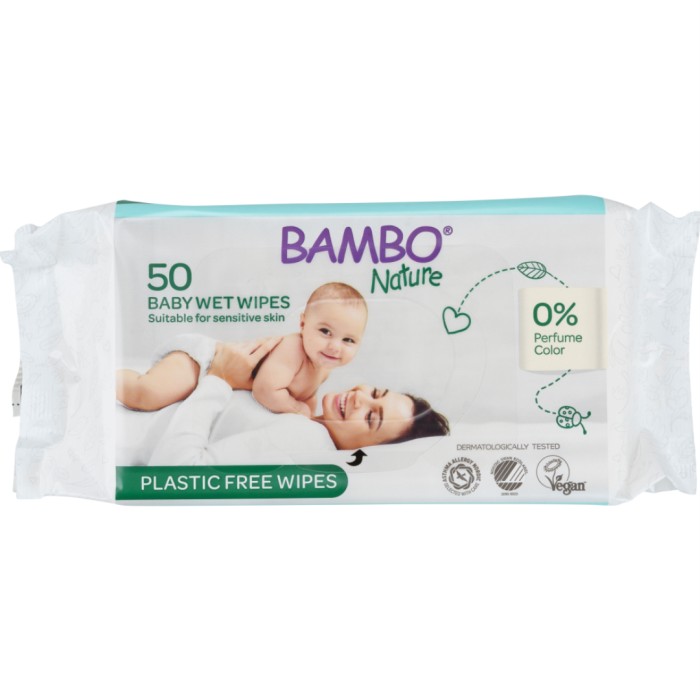 Bambo Nature våtservetter 50 st