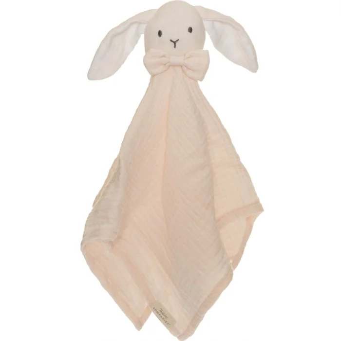 Teddykompaniet Diinglisar Snuttefilt Kanin Muslin, Babyrosa