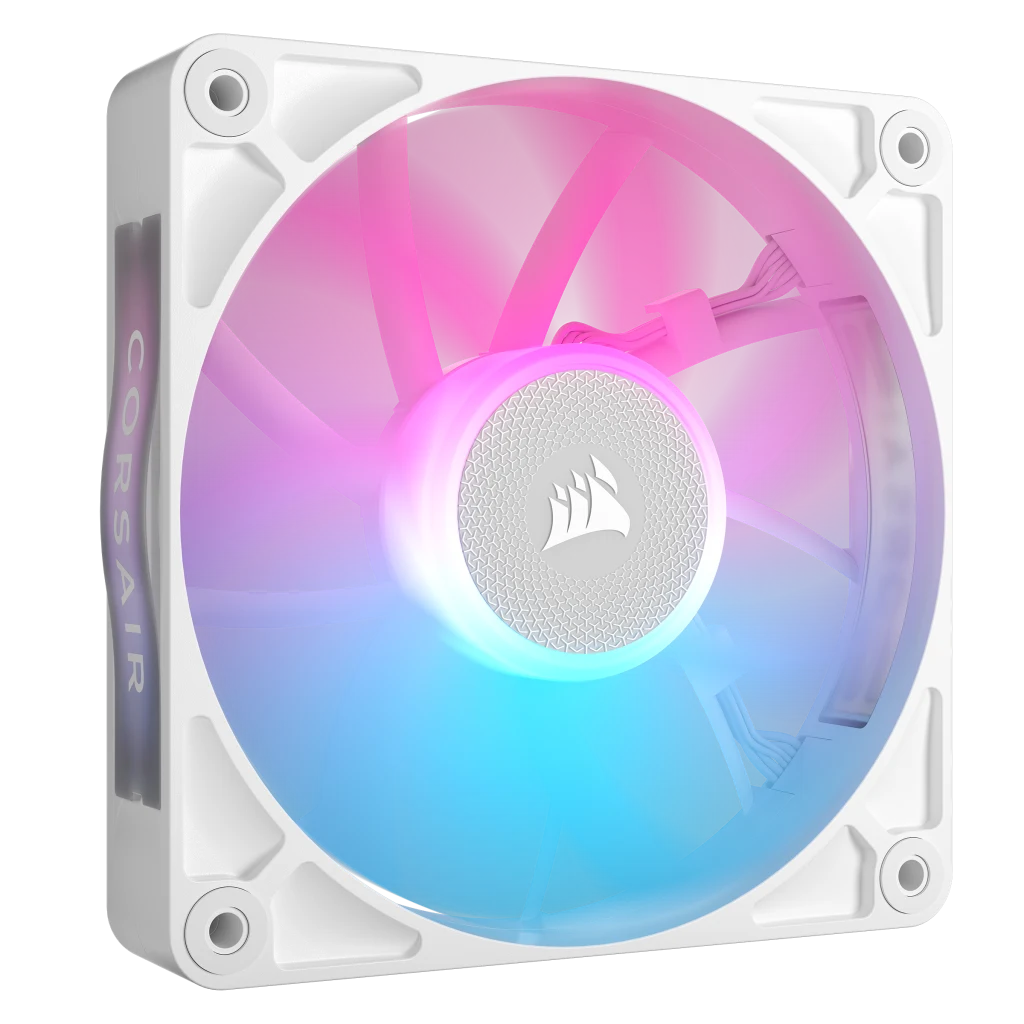 Corsair iCUE LINK RX120 RGB 120 mm PWM expansionsfläkt (vit)